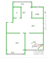 长江花园3室1厅1卫户型图