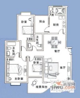 长江花园4室2厅2卫户型图
