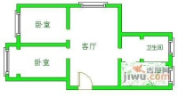 晓山北村2室1厅1卫92㎡户型图