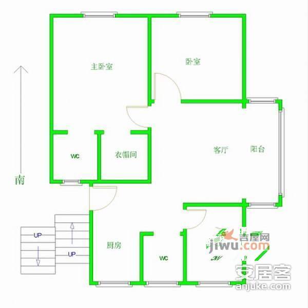 长阳花园3室2厅2卫142㎡户型图