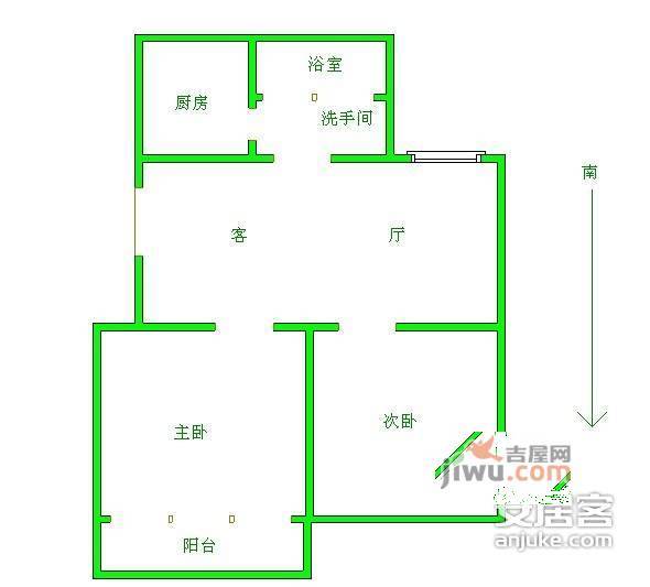 草芳新苑3室2厅1卫102㎡户型图