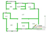 盘龙山庄4室2厅2卫133㎡户型图