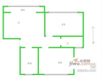 天泰花园2室1厅1卫75㎡户型图