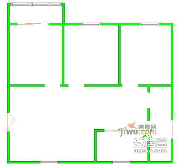 西苑3室2厅1卫114㎡户型图