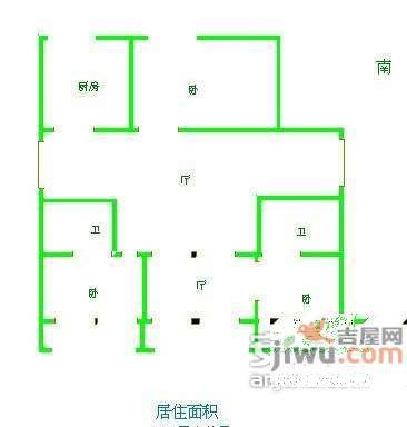 金基汇锦国际3室2厅1卫111㎡户型图