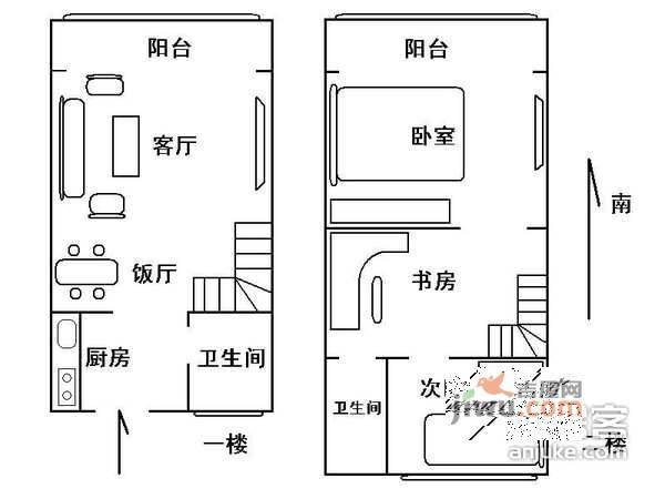 金基汇锦国际3室2厅2卫140㎡户型图