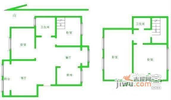 文化名园6室3厅4卫284㎡户型图