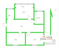 文化名园3室2厅1卫104㎡户型图