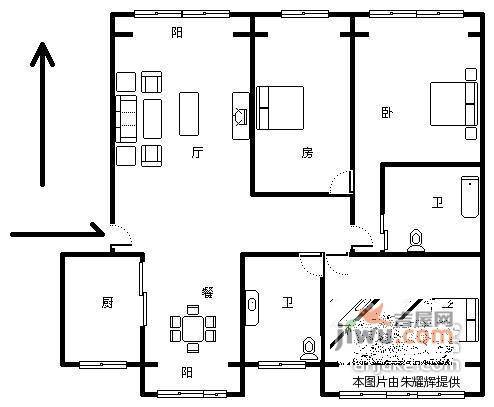 海德卫城3室2厅2卫152㎡户型图