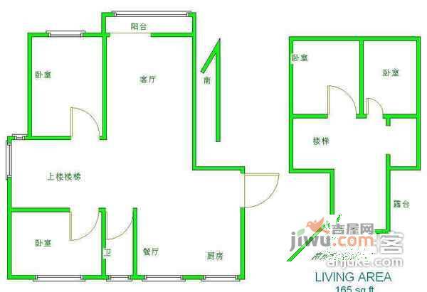 华汇康城4室2厅2卫184㎡户型图