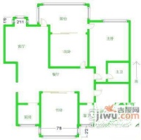 云锦美地碧云居4室2厅2卫173㎡户型图