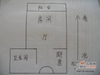 万江共和新城地和苑1室1厅1卫60㎡户型图