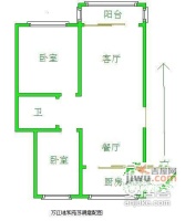 万江共和新城地和苑2室2厅1卫100㎡户型图