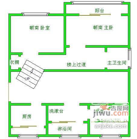 银城五台花园3室1厅2卫户型图