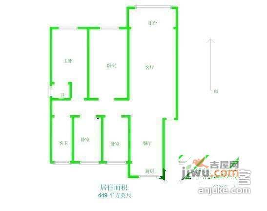 翠屏国际城广场苑4室2厅3卫346㎡户型图