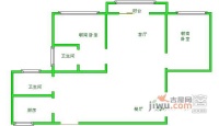 朗诗熙园2室2厅2卫118㎡户型图