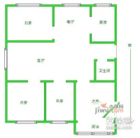 荣盛阿尔卡迪亚开阳苑4室2厅2卫164㎡户型图