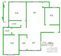 荣盛阿尔卡迪亚开阳苑3室2厅2卫138㎡户型图