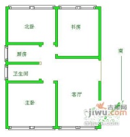 荣盛阿尔卡迪亚开阳苑3室1厅1卫108㎡户型图