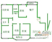 旭日华庭4室2厅2卫194㎡户型图