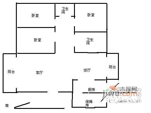 金马郦城4室2厅2卫222㎡户型图