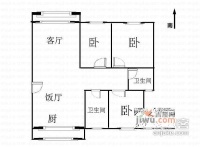 宏图上水园3室2厅2卫205㎡户型图