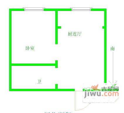 芙蓉园2室1厅1卫66㎡户型图