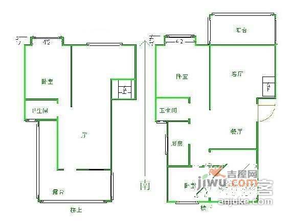 幸福美地4室2厅2卫160㎡户型图