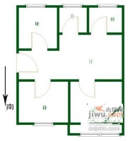 戴家巷小区3室1厅1卫户型图