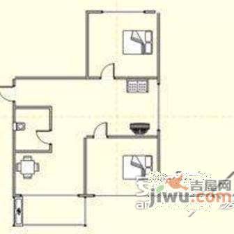 桃山电业楼2室2厅1卫78㎡户型图