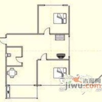 桃山电业楼2室2厅1卫78㎡户型图