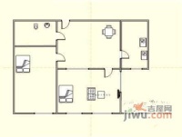 银河公寓2室1厅1卫户型图