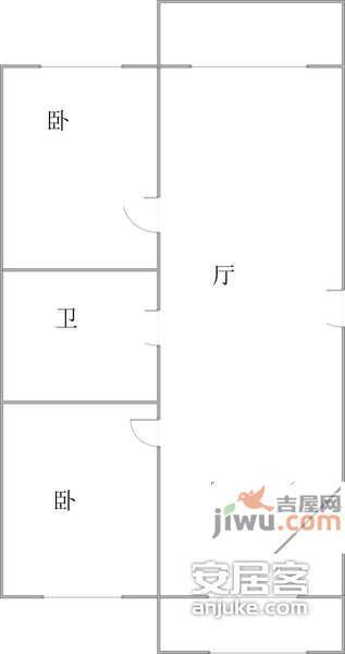 新友小区2室2厅1卫户型图