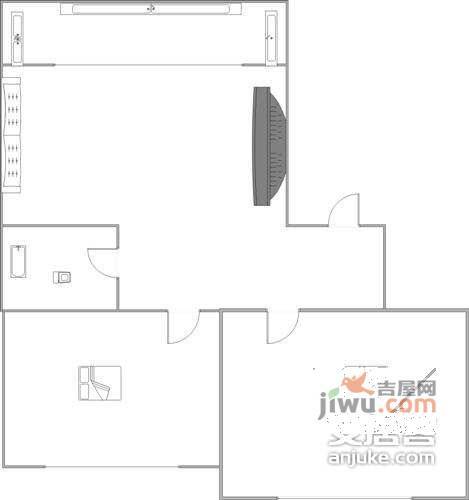 新新园小区2室1厅1卫94㎡户型图