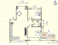 城建花园2室2厅1卫105㎡户型图