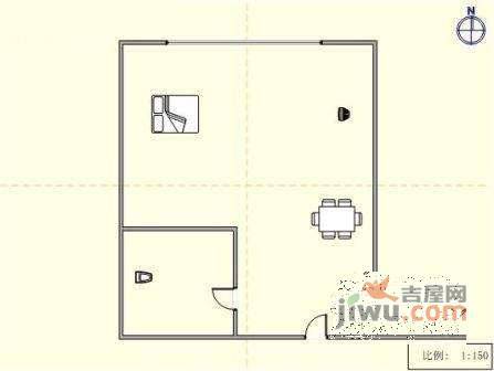 福佳国际公寓1室1厅1卫64㎡户型图