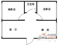 金石小区2室1厅1卫90㎡户型图