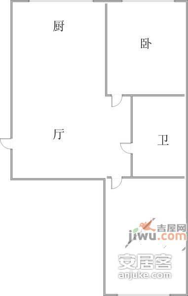 祥和花园2室1厅1卫96㎡户型图