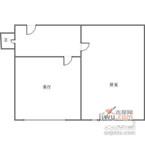 民勇大厦1室1厅1卫户型图