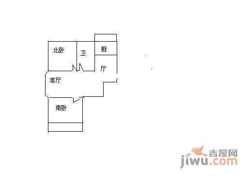 香岛丽湾2室2厅1卫112㎡户型图