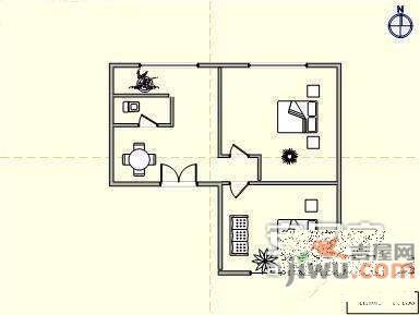 玉门小区2室1厅1卫70㎡户型图