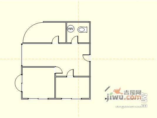 亿达新世界2室2厅1卫150㎡户型图