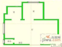 星海旺座2室1厅1卫95㎡户型图