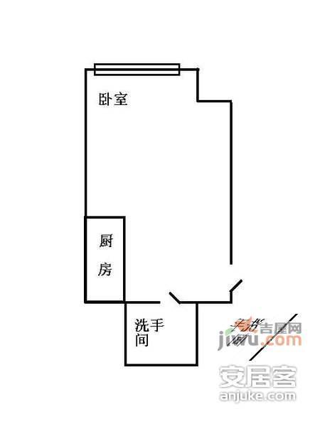 安达商务大厦1室1厅1卫55㎡户型图