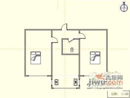 葵英街散盘2室1厅1卫户型图