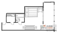 丽苑大厦1室1厅1卫户型图