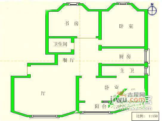 金玉星海3室2厅2卫249㎡户型图