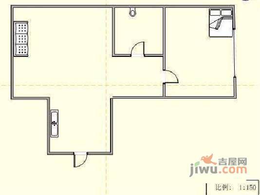 杏林小区1室1厅1卫户型图