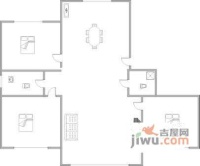 龙岗园3室2厅2卫99㎡户型图