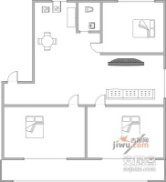 香都花园3室2厅1卫129㎡户型图